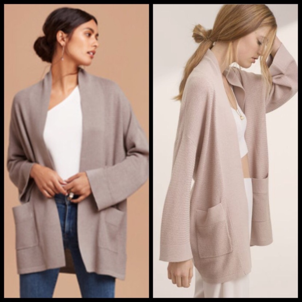 Aritzia WILFRED Copernic Sweater Cardigan Medium